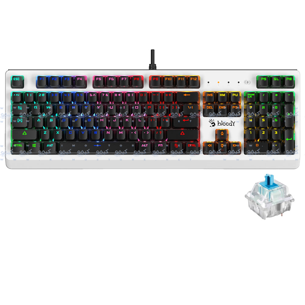 Bloody B810RC Blue Switch Wired RGB Gaming Keyboard English & Arabic