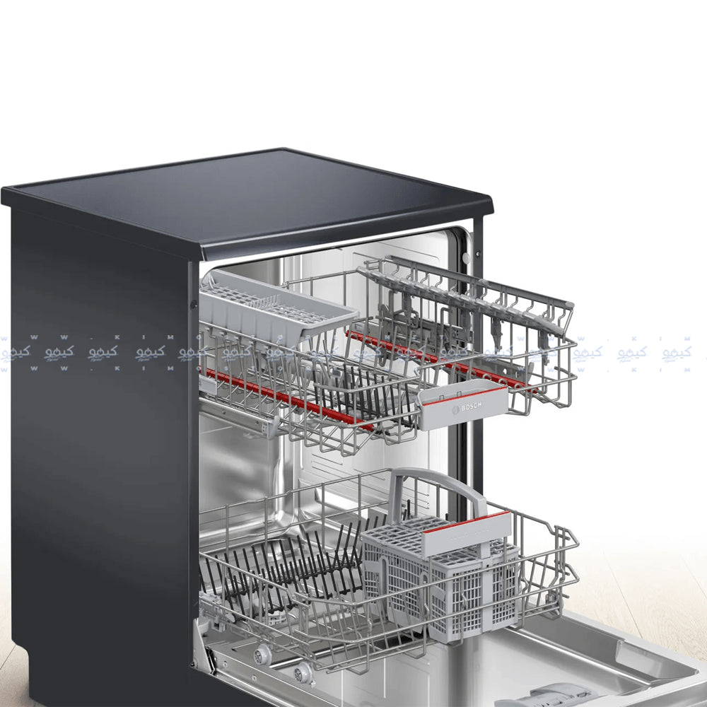 غسالة اطباق بوش 13 فرد 6 برامج 60 سم Series 4 SMS4IKC62T - أسود