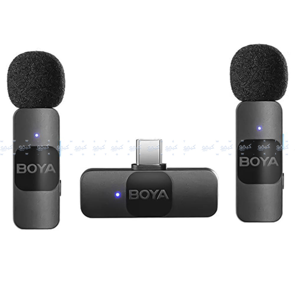Boya BY-V20 Type-C 2.4GHz Dual Channel Wireless Microphone System