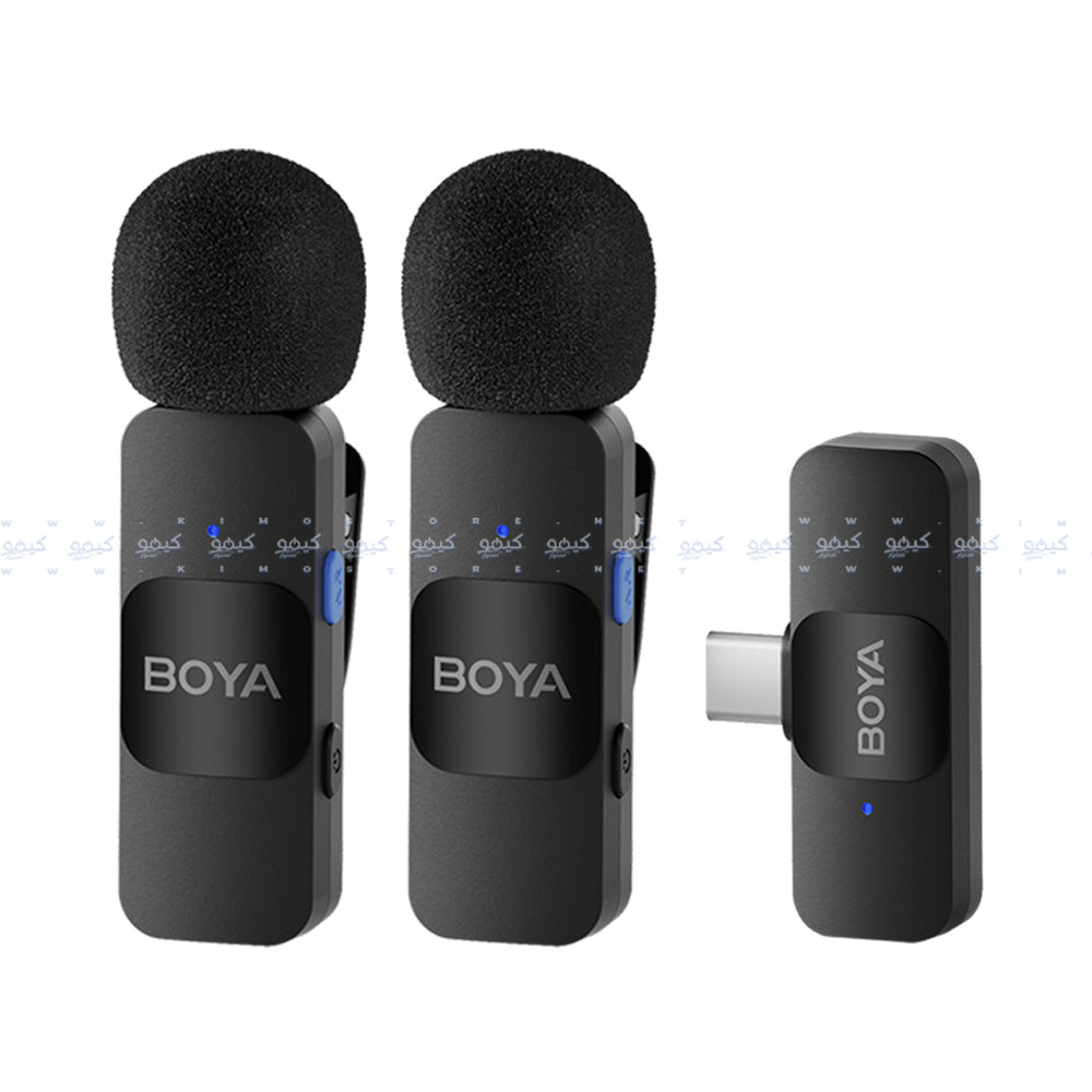 Boya BY-V20 Type-C 2.4GHz Dual Channel Wireless Microphone System