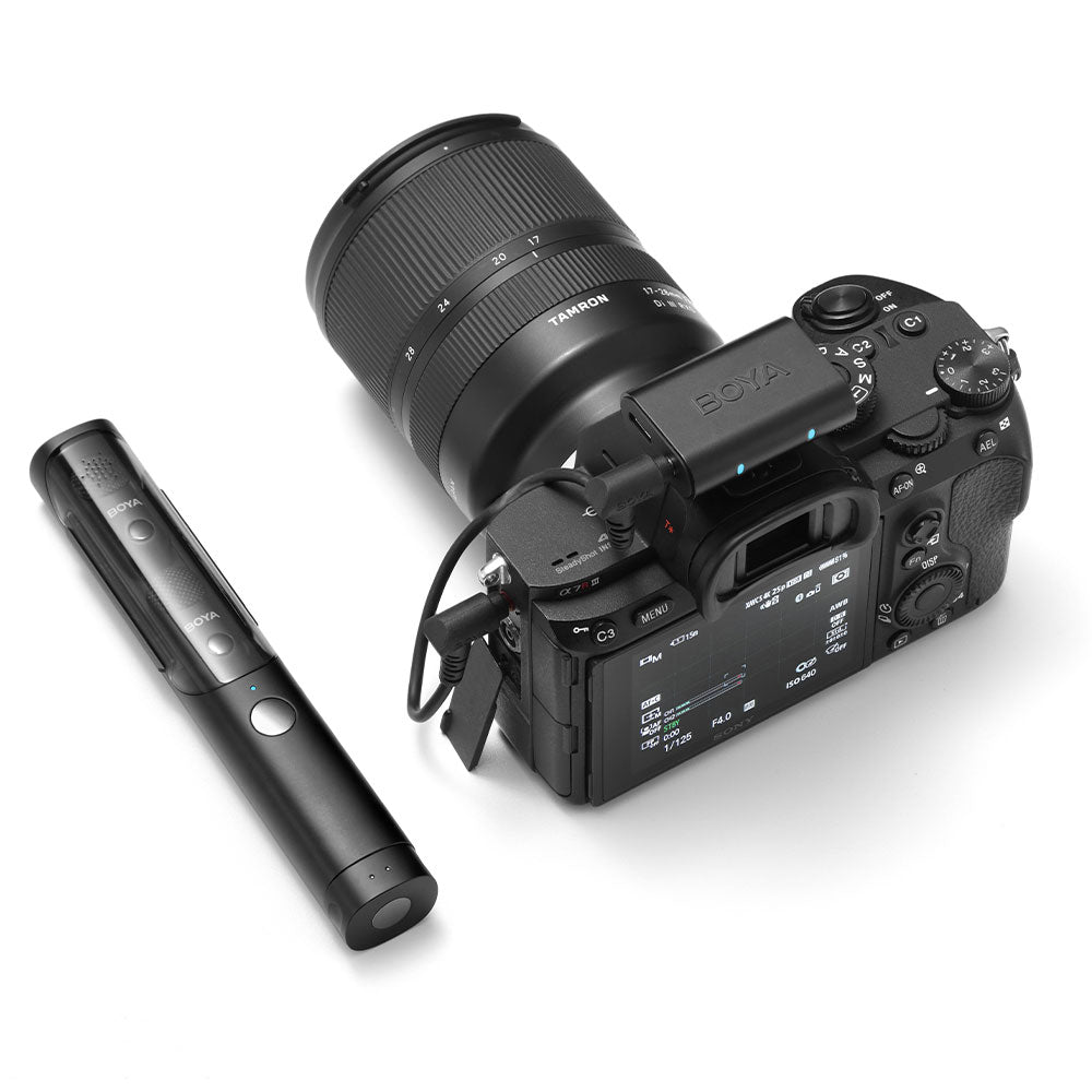 نظام ميكروفون لاسلكي بويا ثنائي القناة 2 في 1 Magic-03 - أسود