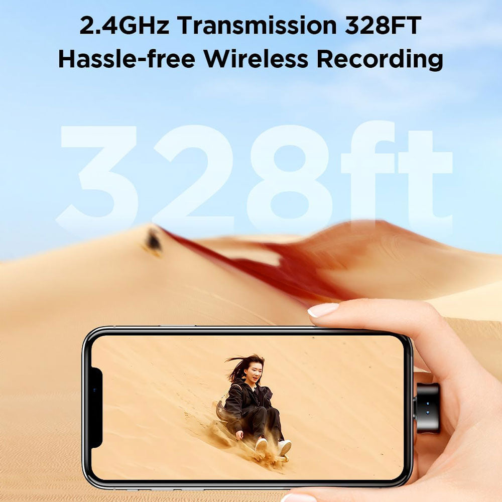 نظام ميكروفون لاسلكي بويا ثنائي القناة 2 في 1 Magic-03 - أسود