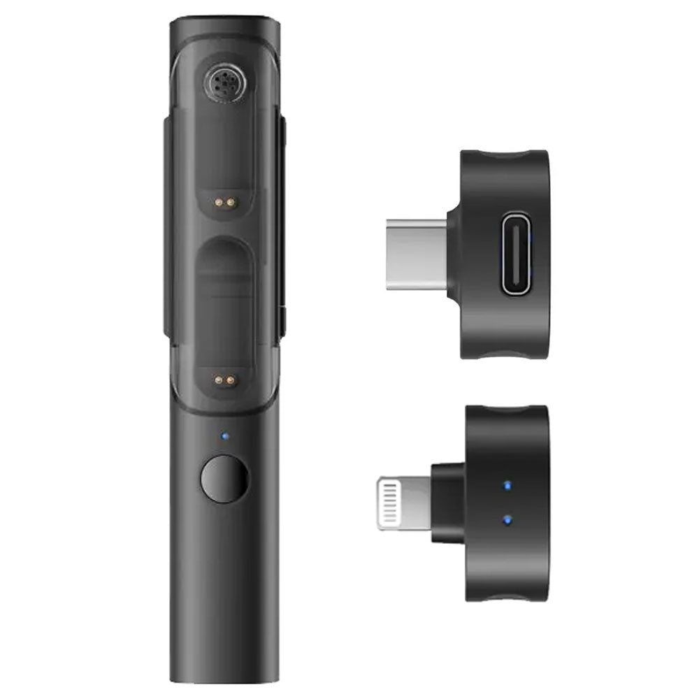 نظام ميكروفون لاسلكي بويا ثنائي القناة 2 في 1 Magic-04 - أسود