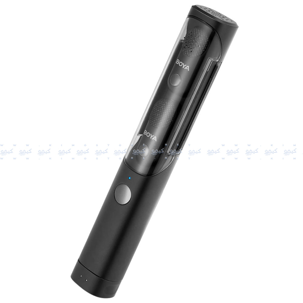 نظام ميكروفون لاسلكي بويا ثنائي القناة بمنفذ تايب سي 2.4 جيجاهرتز Magic-05 - أسود