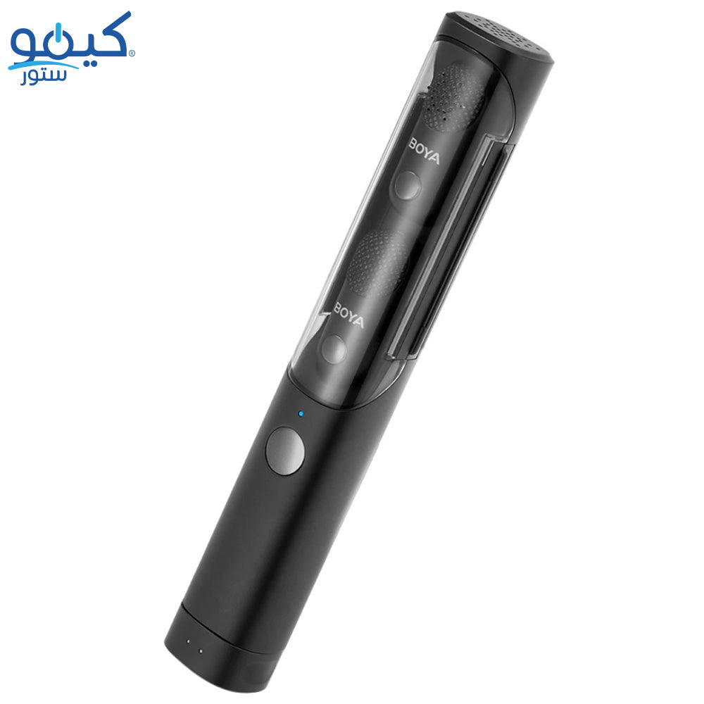 نظام ميكروفون لاسلكي بويا ثنائي القناة بمنفذ تايب سي 2.4 جيجاهرتز Magic-05 - أسود