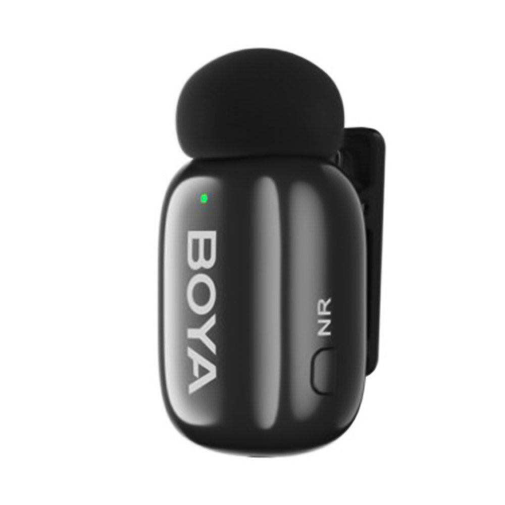 نظام ميكروفون بويا لاسلكي 2 في 1 ثنائي القناة 2.4 جيجاهرتز Mini-01 - أسود