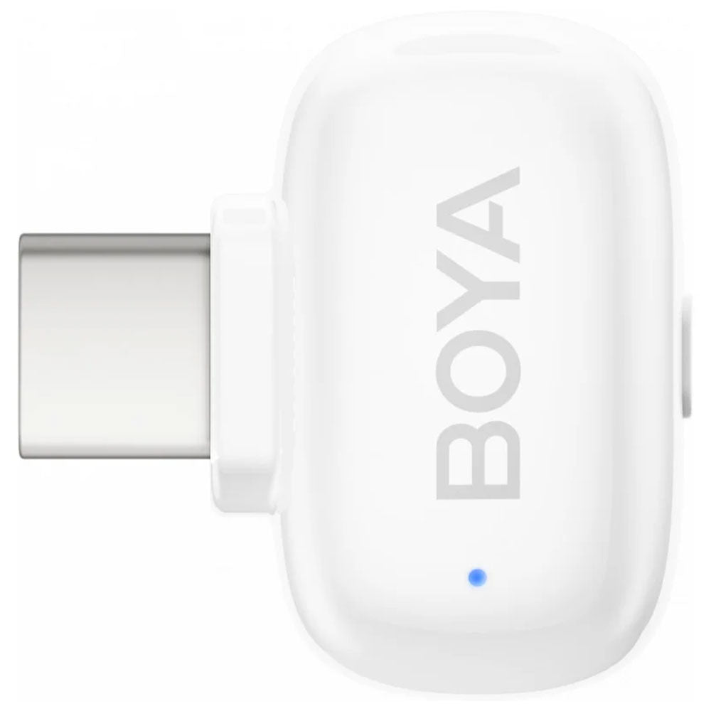 Boya Mini-13 Type-C+ Lightning 2.4GHz Dual Channel Wireless Microphone System - White