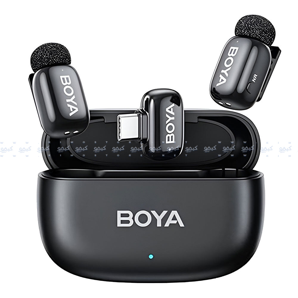 Boya Mini-14 Type-C 2.4GHz Dual Channel Wireless Microphone System - Black