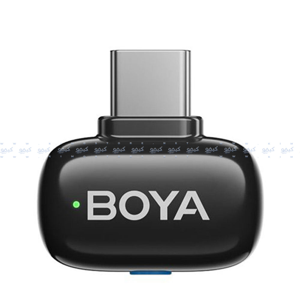 نظام ميكروفون بويا لاسلكي بمنفذ تايب سي 2.4 جيجاهرتز Mini-17 - أسود