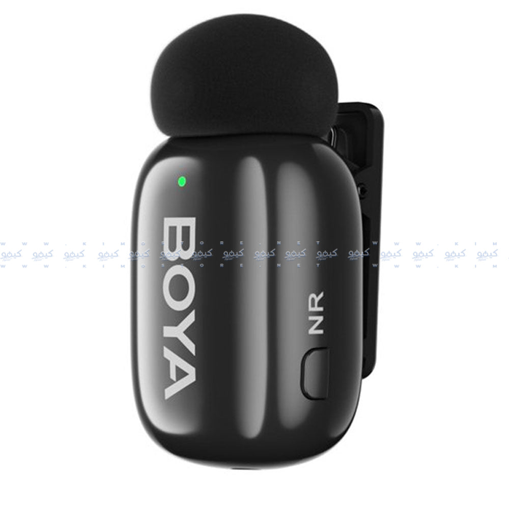 نظام ميكروفون بويا لاسلكي بمنفذ تايب سي 2.4 جيجاهرتز Mini-17 - أسود