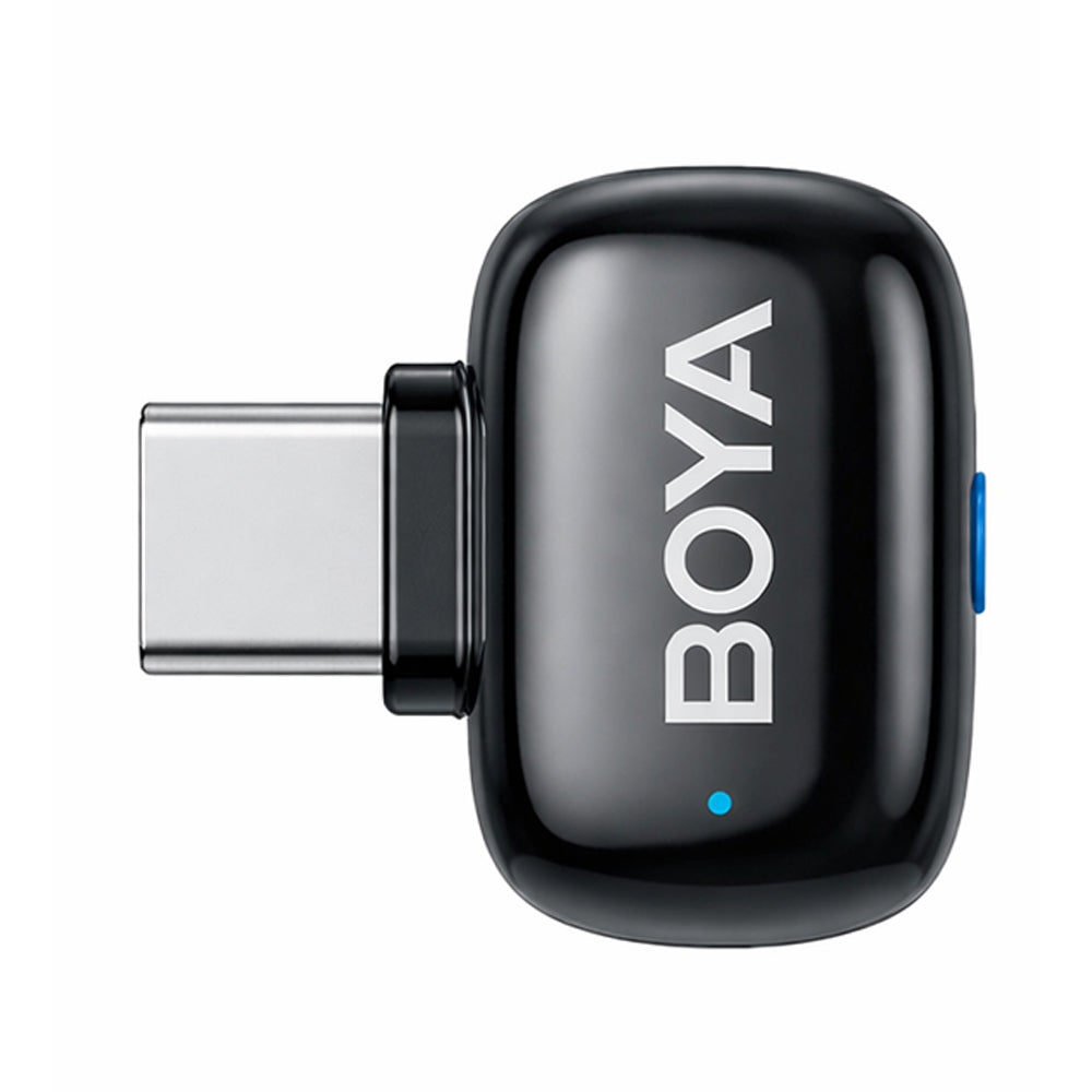 نظام ميكروفون بويا لاسلكي بمنفذ تايب سي 2.4 جيجاهرتز Mini 2-06 - أسود