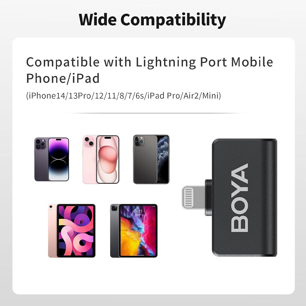 ميكروفون بويا لاسلكي ثنائي القناة