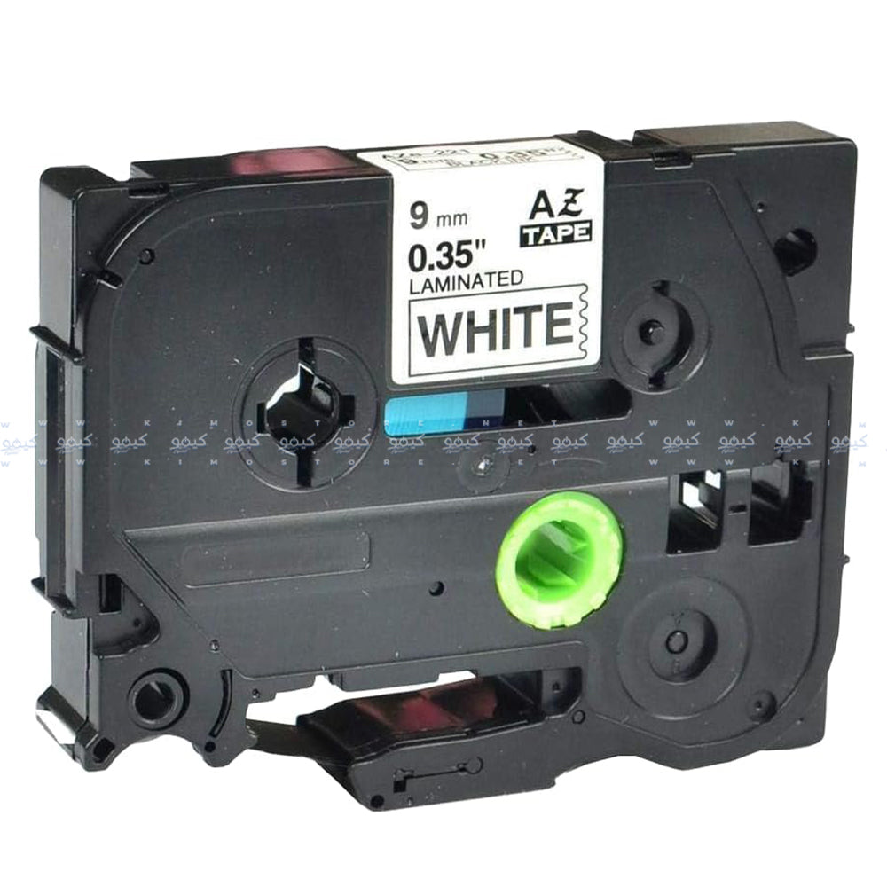 Brother TZe-221 Black on White Label