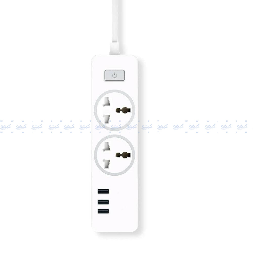 Buddy E10 Power Strip 2Ports + 3USB 2500W Fast Charging 1.8m