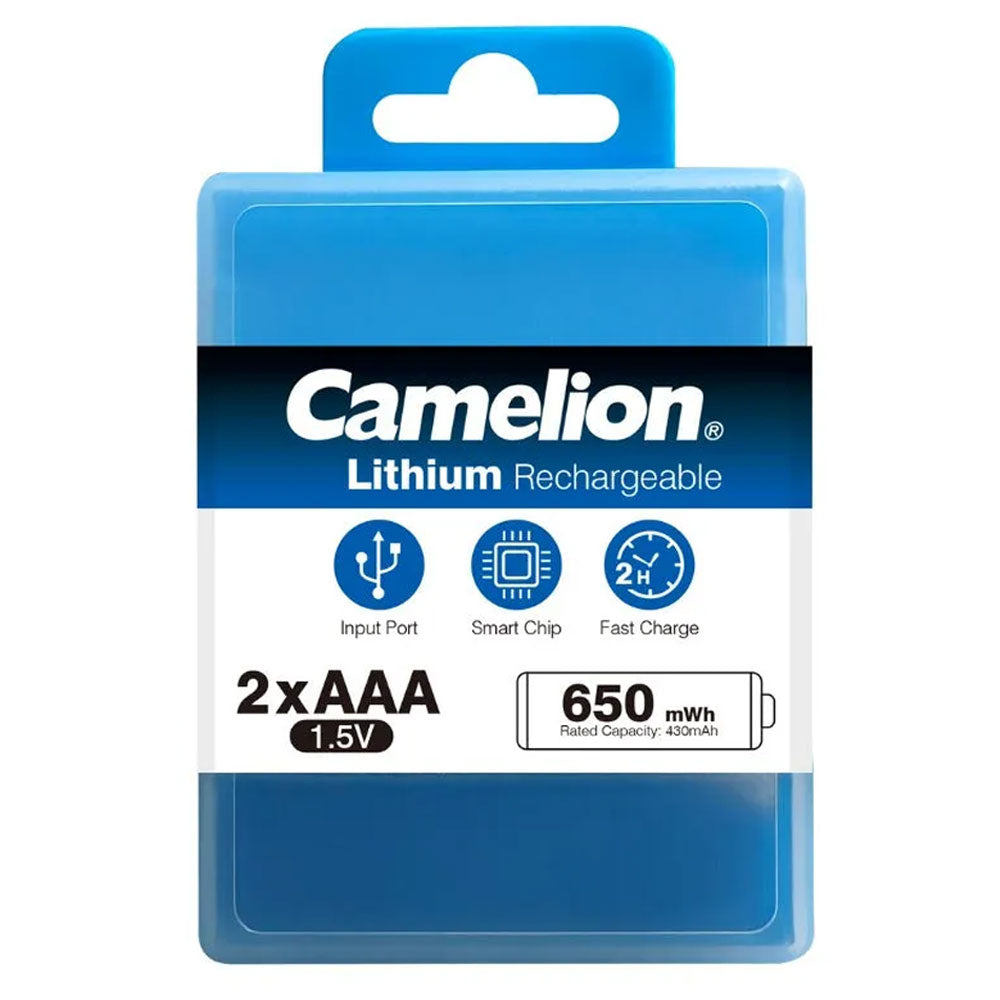 Camelion AAA2 Rechargeable Battery 430mAh (Type-C Cable)