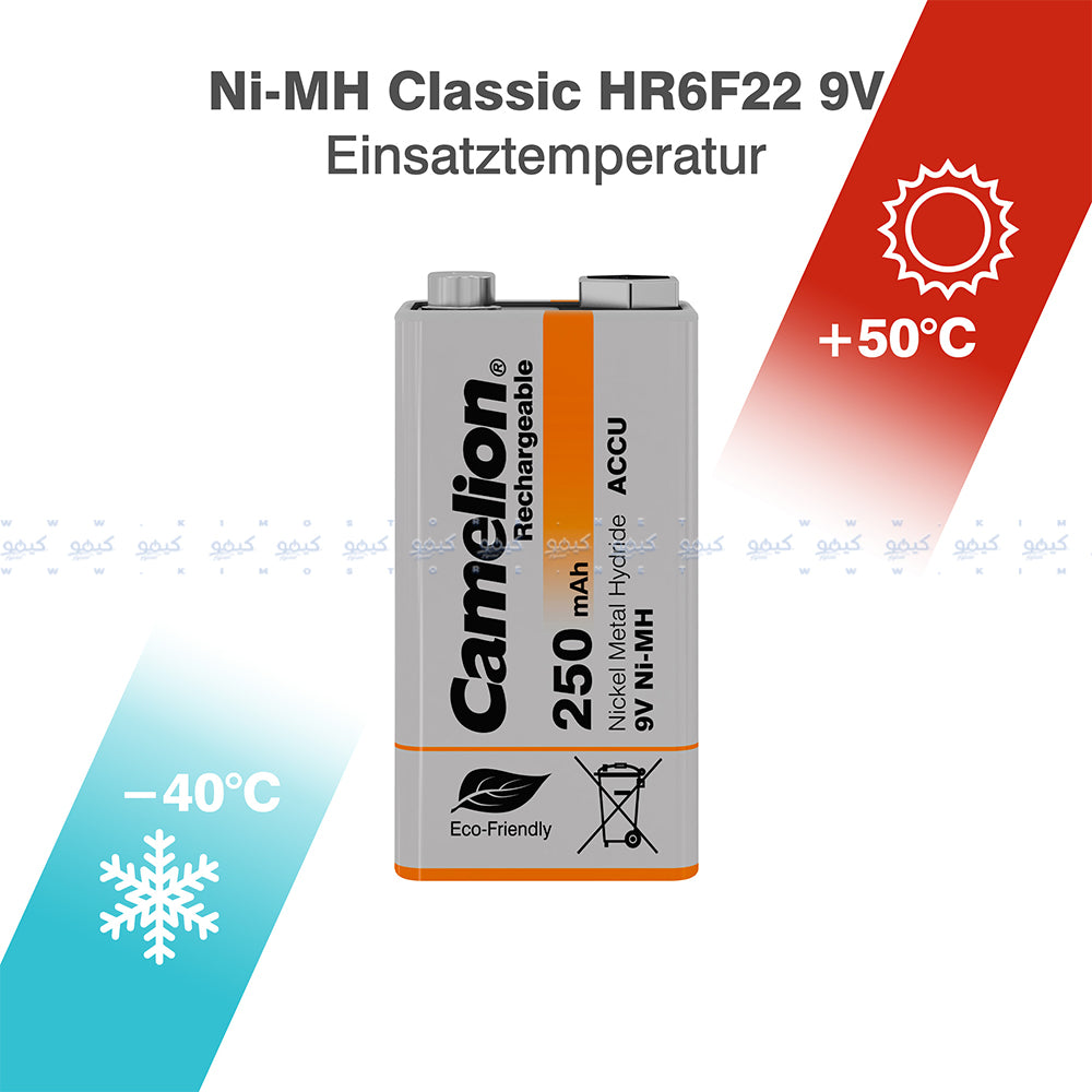 Camelion Ni-MH Rechargeable Battery 9V 250mAh