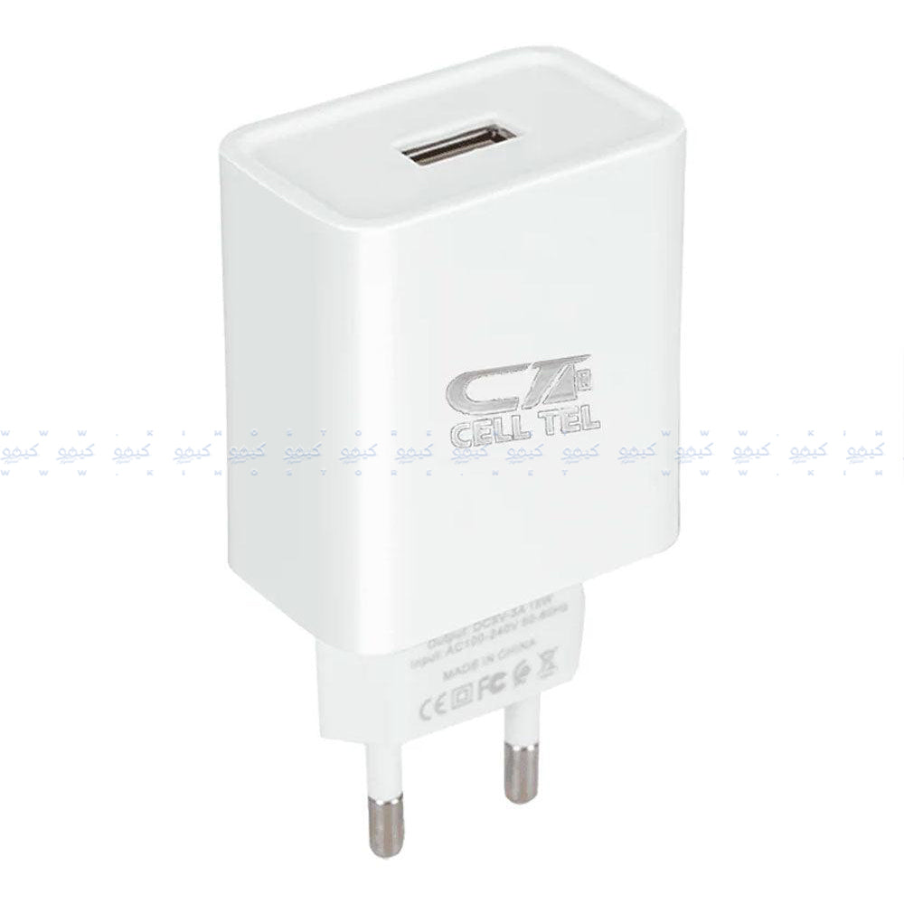 Cell Tel CT-105 Wall Charger Lightning Cable 2A Fast Charging