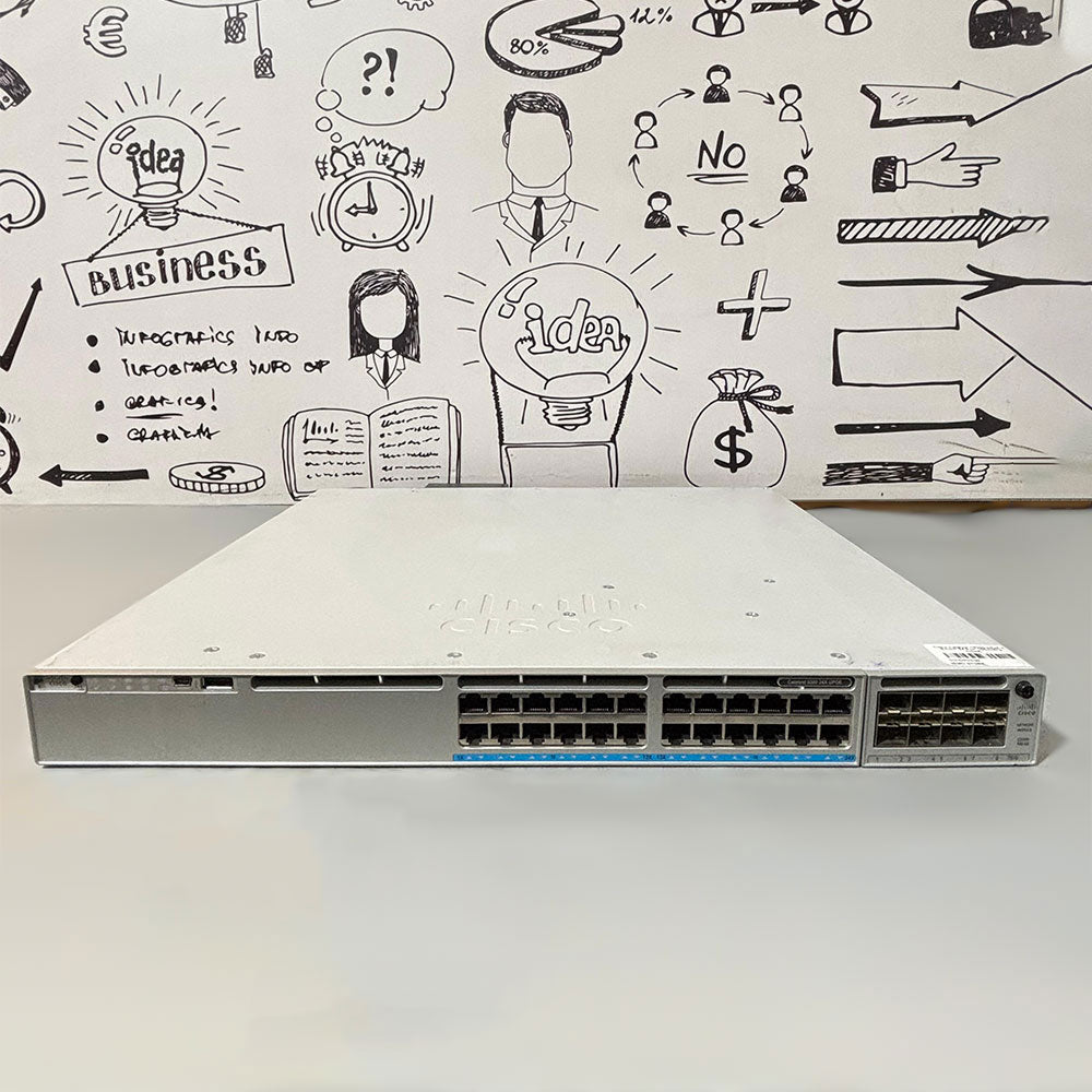 سويتش سيسكو 24 منفذ 10G/mGig C9300-24UX-A (Used)
