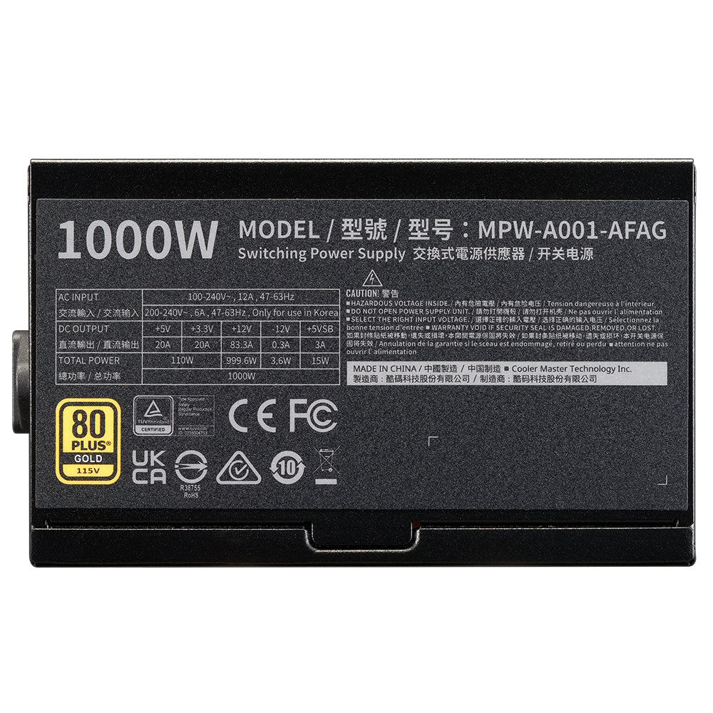 Cooler Master Elite Gold 1000 FM Full Modular 1000W