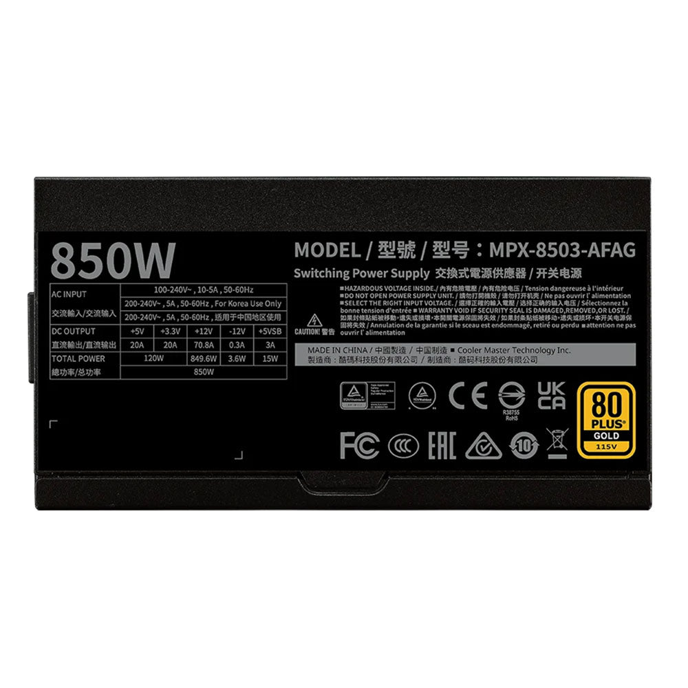 Cooler Master GX II Gold 850 Full Modular 850W 80 PLUS Gold Certified Power Supply