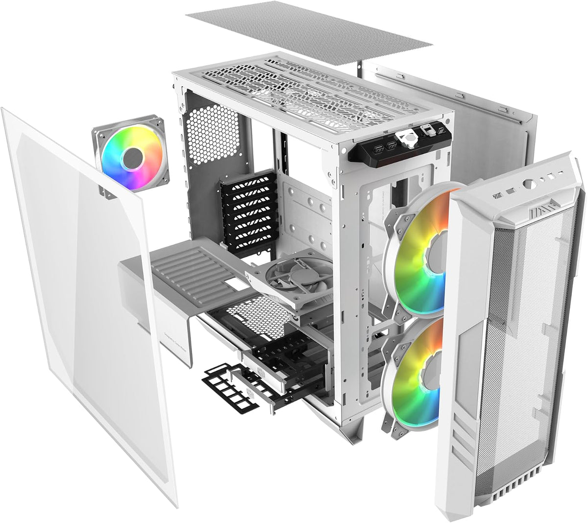 Cooler Master HAF 500 ARGB Gaming Mid Tower Case