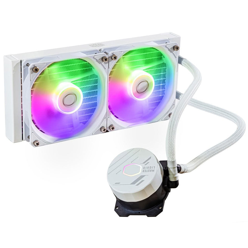 Cooler Master MasterLiquid White ARGB CPU Liquid Cooler