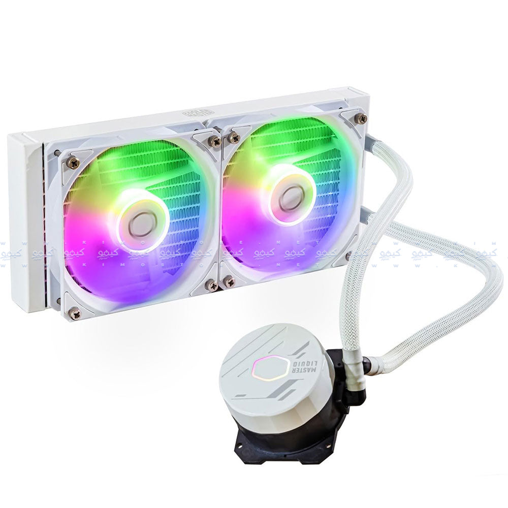 Cooler Master MasterLiquid 240 Atmos White ARGB CPU Liquid Cooler