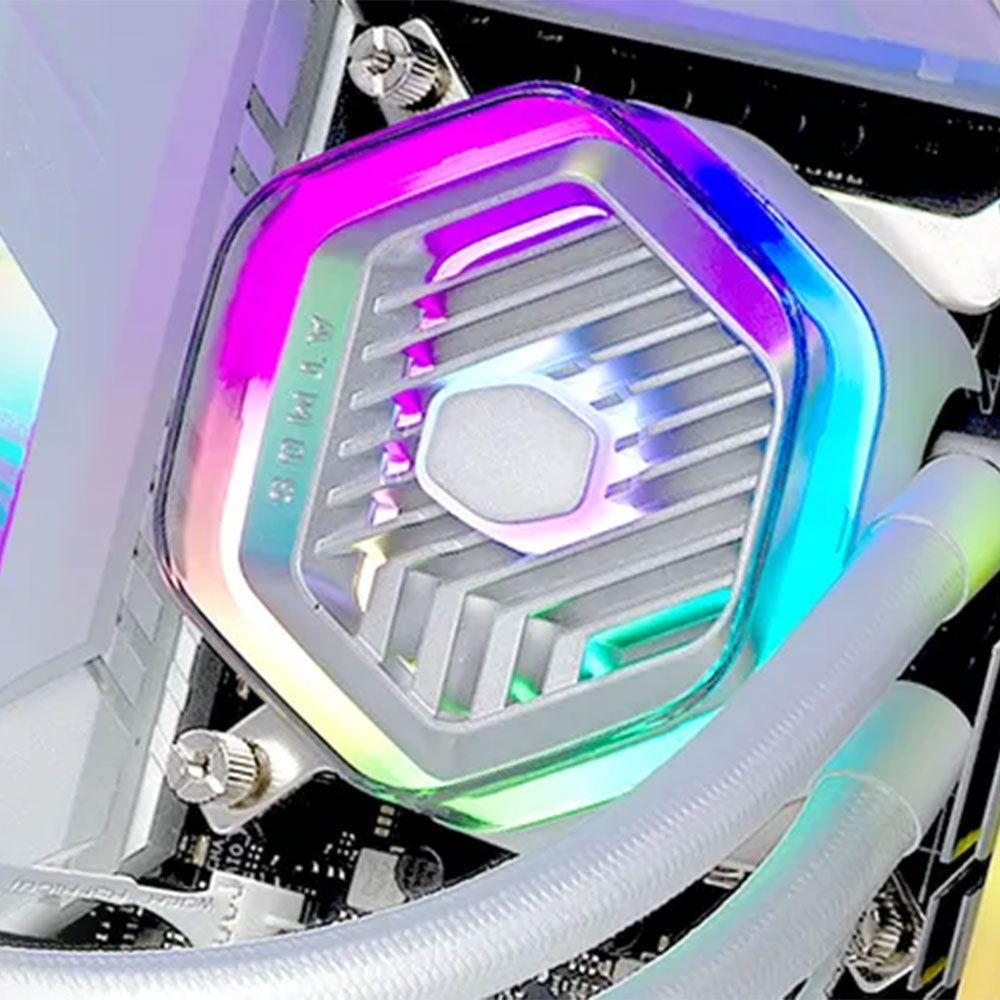 نظام تبريد مائي للبروسيسور كولر ماستر أبيض