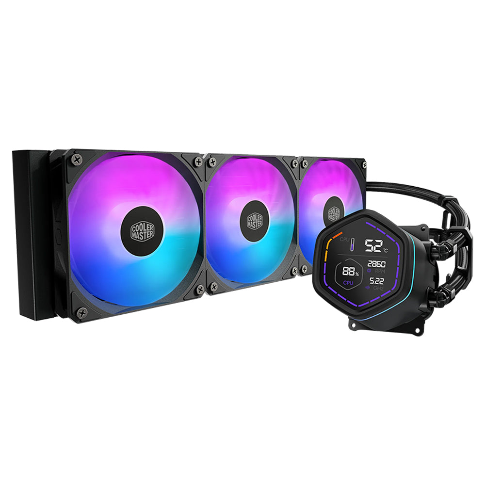 نظام تبريد مائي للبروسيسور كولر ماستر MasterLiquid Core Nex Digital 360 ARGB - اسود