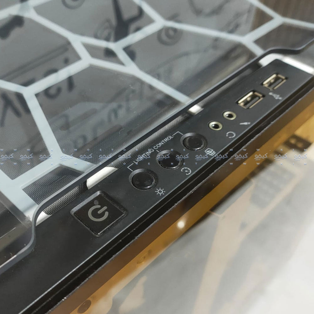 كيس ميد تاور كورسير RGB جيمنج Crystal 570X - ابيض (بدون مراوح) (استعمال)