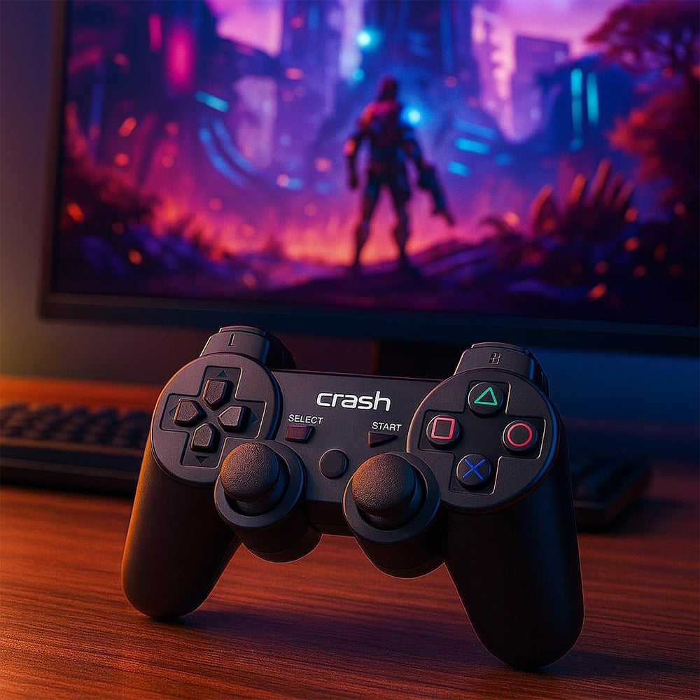 Crash X2 Double Wired Gamepad With Analog