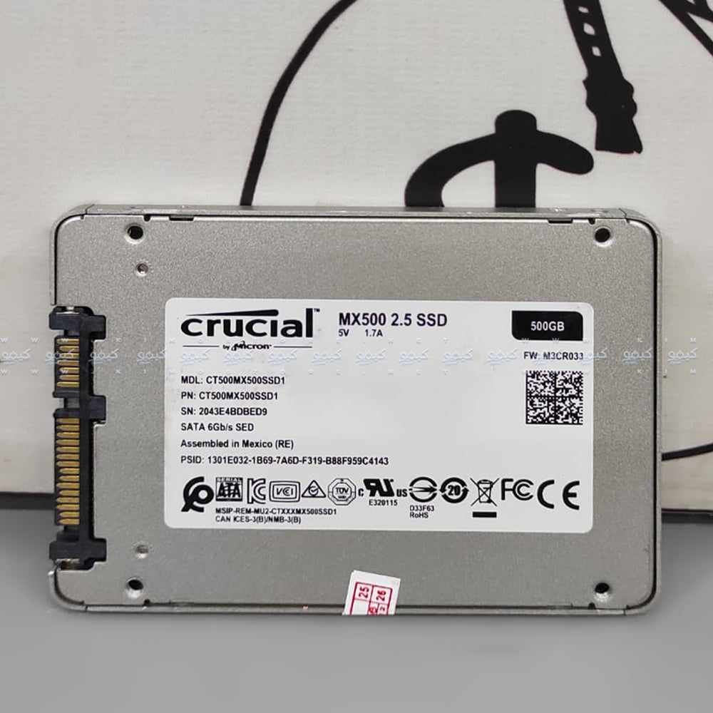 Crucial 500GB SATA 2.5 Inch Internal SSD (Used)
