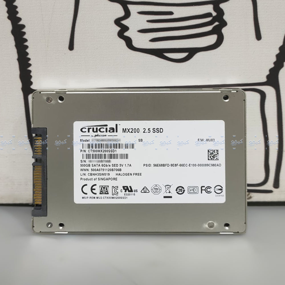 Crucial MX200 500GB SATA 2.5 Inch Internal SSD (Original Used)