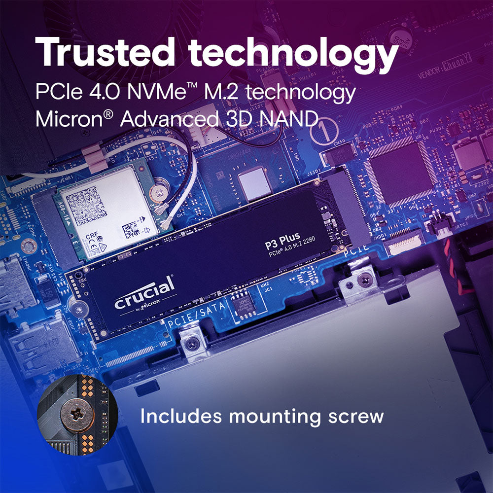 هارد درايف M.2 SSD كروشال 2 تيرابايت P3 Plus NVMe PCIe