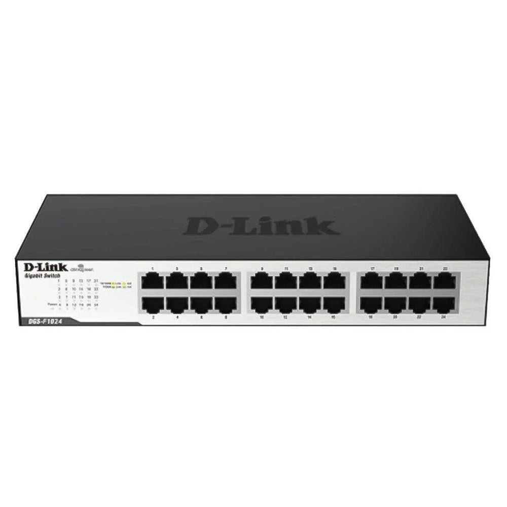 سويتش دي لينك 24 منفذ 10/100/1000 ميجابت في الثانية DGS-F1024 Unmanaged Rackmount (استعمال)