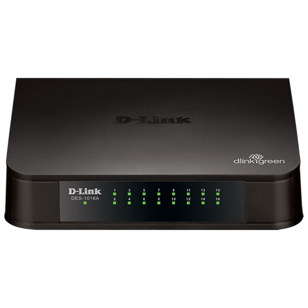 D-Link DES-1016A Unmanaged Rackmount Switch 16 Ports 10/100Mbps