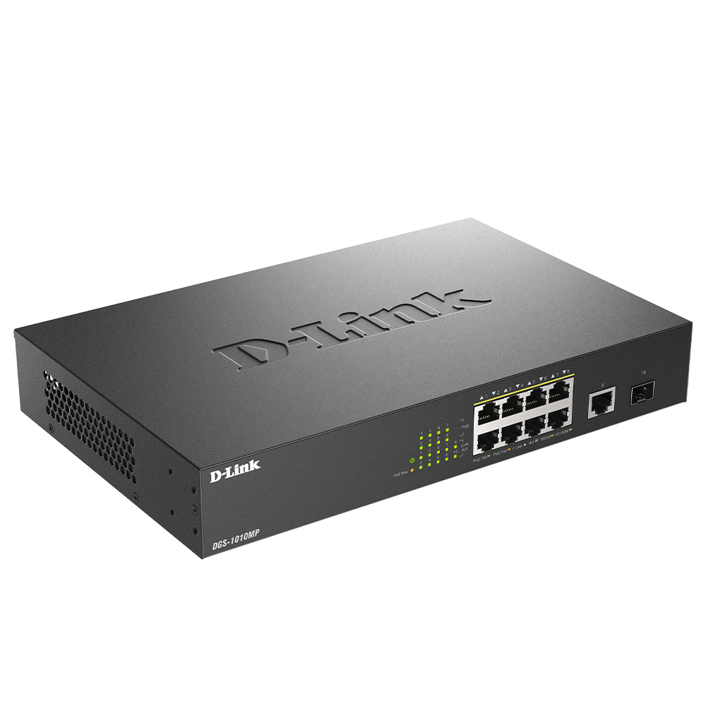 D-Link DGS-1010MP Unmanaged Desktop Switch 10 Ports PoE 10/100/1000Mbps