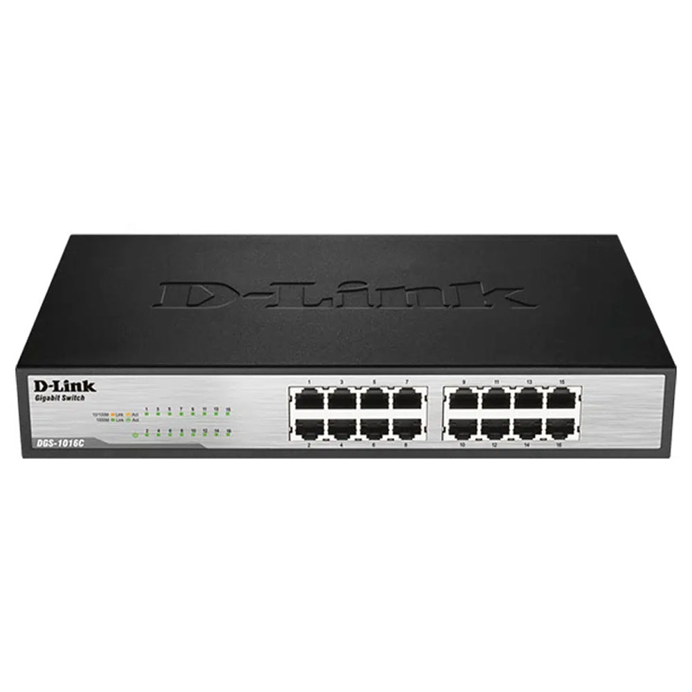سويتش دي لينك 16 منفذ 10/100/1000 ميجابت في الثانية Unmanaged Rackmount DGS-1016C