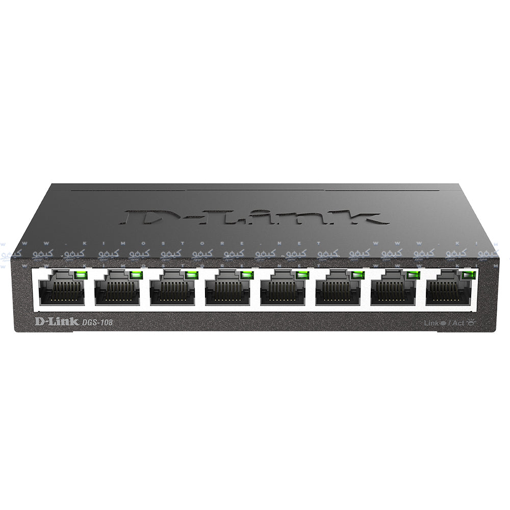 D-Link DGS-108 Unmanaged Desktop Switch 8 Ports 10/100/1000Mbps
