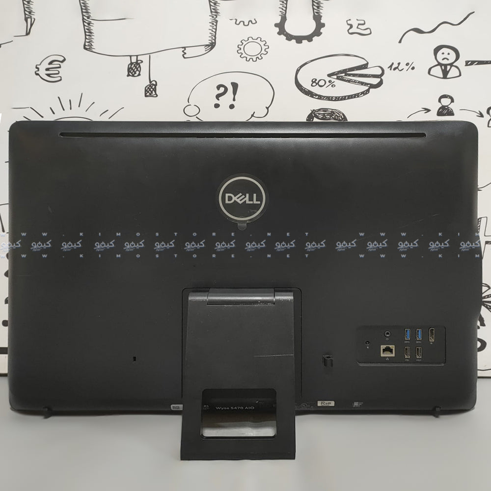 Dell Wyse 5470 All In One (Intel Celeron J4105 - 8GB DDR4 - eMMC 16GB - M.2 256GB - Intel UHD Graphics - 23.8 Inch FHD - Cam) Original Used