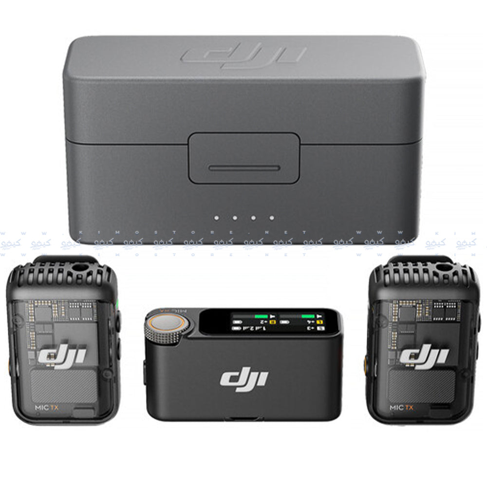 DJI Mic 2 All-in-One Dual Channel Wireless Microphone System - Black