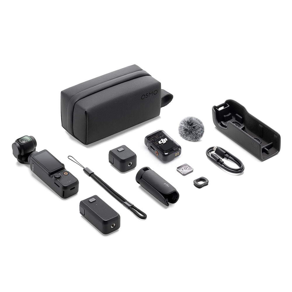 DJI OSMO Pocket 3 Creator Combo Gimbal Camera - Black