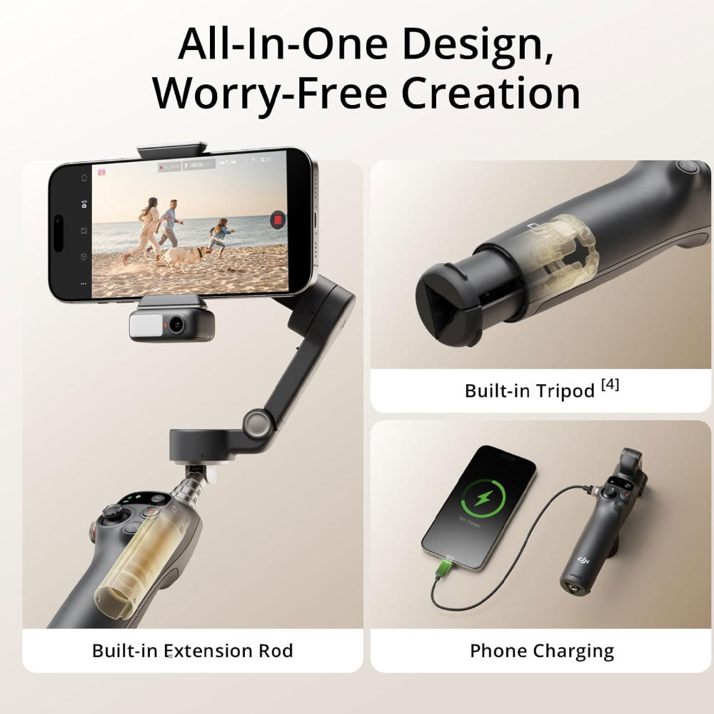 حامل موبايل دي جي آي Osmo Mobile 7P - اسود