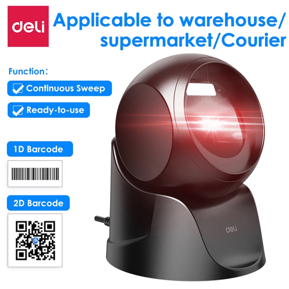 Deli S231 Barcode Reader - Black