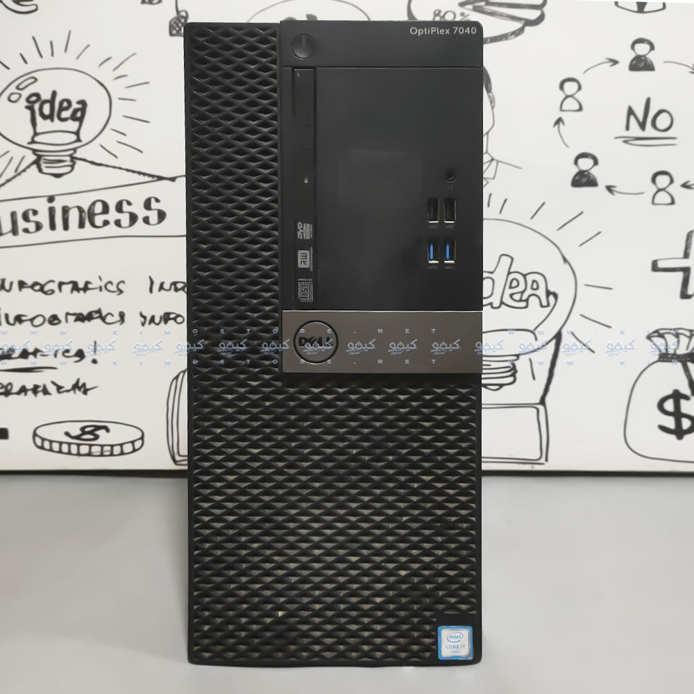 كمبيوتر تاور ديل Optiplex 7040 (انتل كور i5-6500 - رام 8 جيجابايت DDR4 - بدون هارد - انتل HD جرافيكس - DVD RW) استعمال خارج