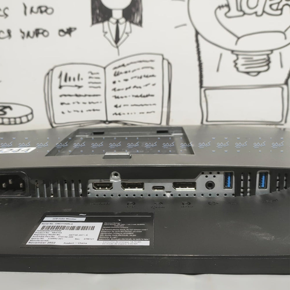 شاشة ديل U2419HC مسطحة 24 بوصة IPS LED FHD HDMI بدون إطار ( استعمال خارج)