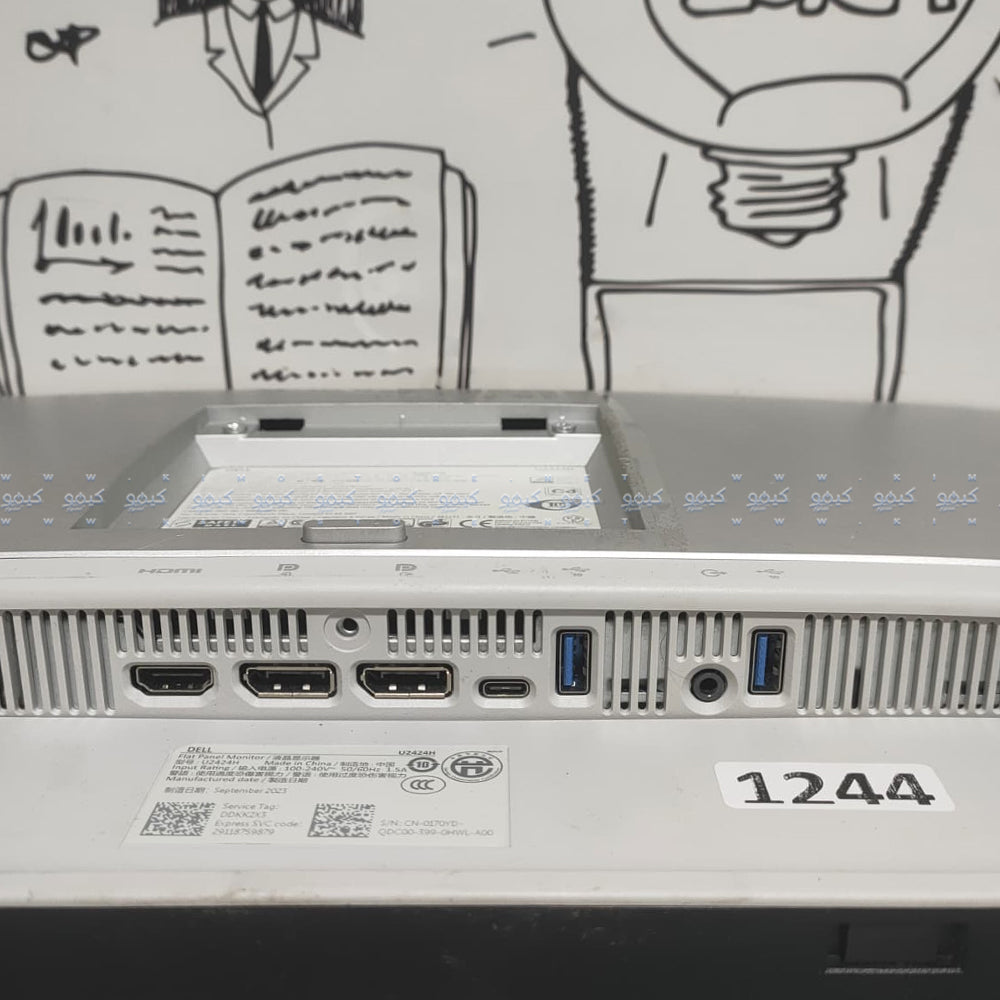 شاشة ديل U2424H مسطحة 24 بوصة IPS LED FHD HDMI بدون اطار (استعمال خارج)