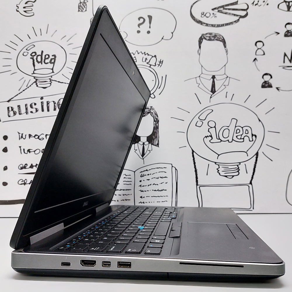Dell Precision 7520 Mobile Workstation Laptop (Intel Xeon E3-1545M V5 - 16GB DDR4 - M.2 512GB - AMD Radeon WX 4130 2GB - 15.6 Inch FHD - Cam) Original Used