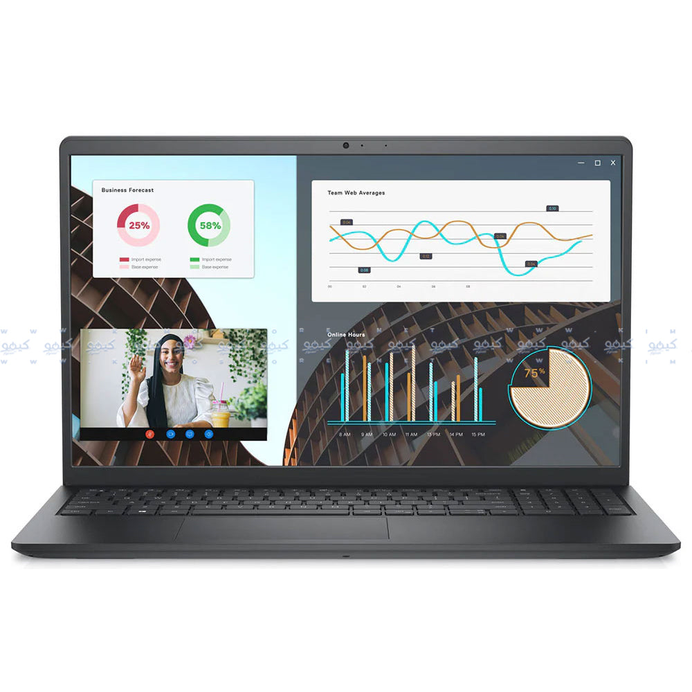 Dell Vostro 3530 Laptop (Intel Core i5-1334U - 8GB Ram - M.2 NVMe 512GB - Intel UHD Graphics - 15.6 inch FHD 120Hz - Ubuntu) - Carbon Black