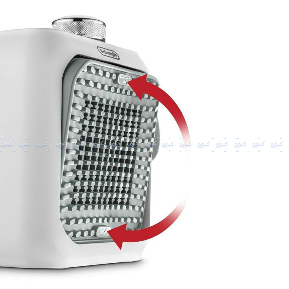 دفاية كهربائية مروحة ديلونجي كبسول ديسك سيراميك 360 وات HFX10B03.GR - رمادي